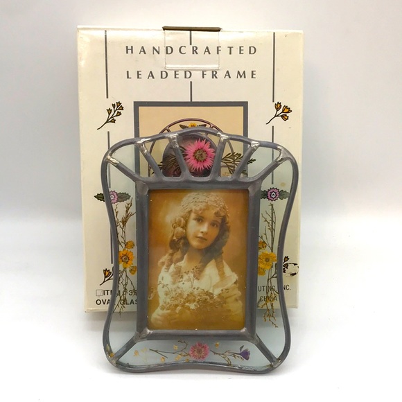 Vintage Hand Crafted Leaded Square Glass Frame - Picture 2 of 5